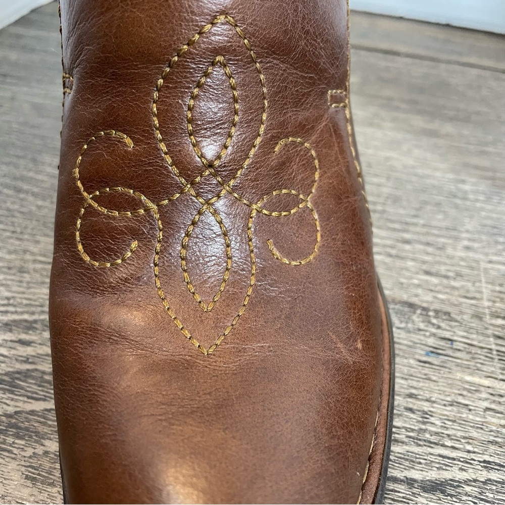 Born Brown Leather Mule Clogs - Picture 8 of 14
